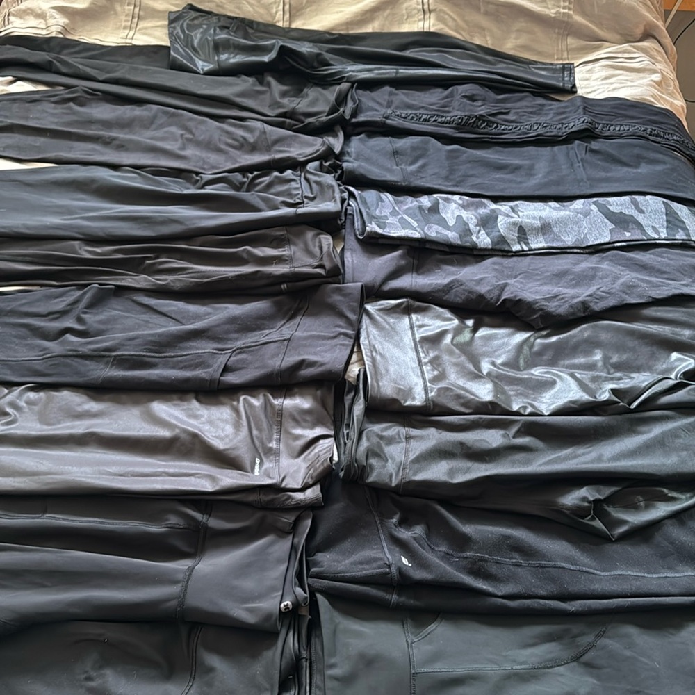 17 pairs of leggings